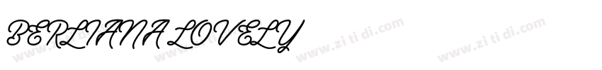 BERLIANA LOVELY字体转换